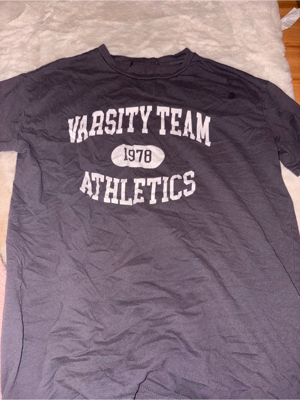 Varsity Team Athletics Graphic Tee - Grey